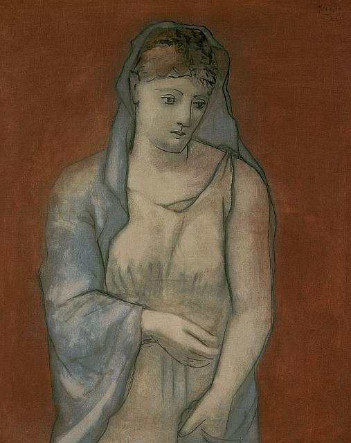 Frau mit blauem Schleier (Femme au voile bleu), 1923&Ouml;l auf Leinwand, 110 x 81 cm Los Angeles County Museum of Art
