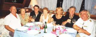 Jeden Abend Captains Dinner an Bord