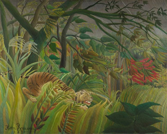 Henri Rousseau: &Uuml;berrascht! - Sturm im Dschungel (1891)
The National Gallery, London
&copy; Copyright The National Gallery 2009